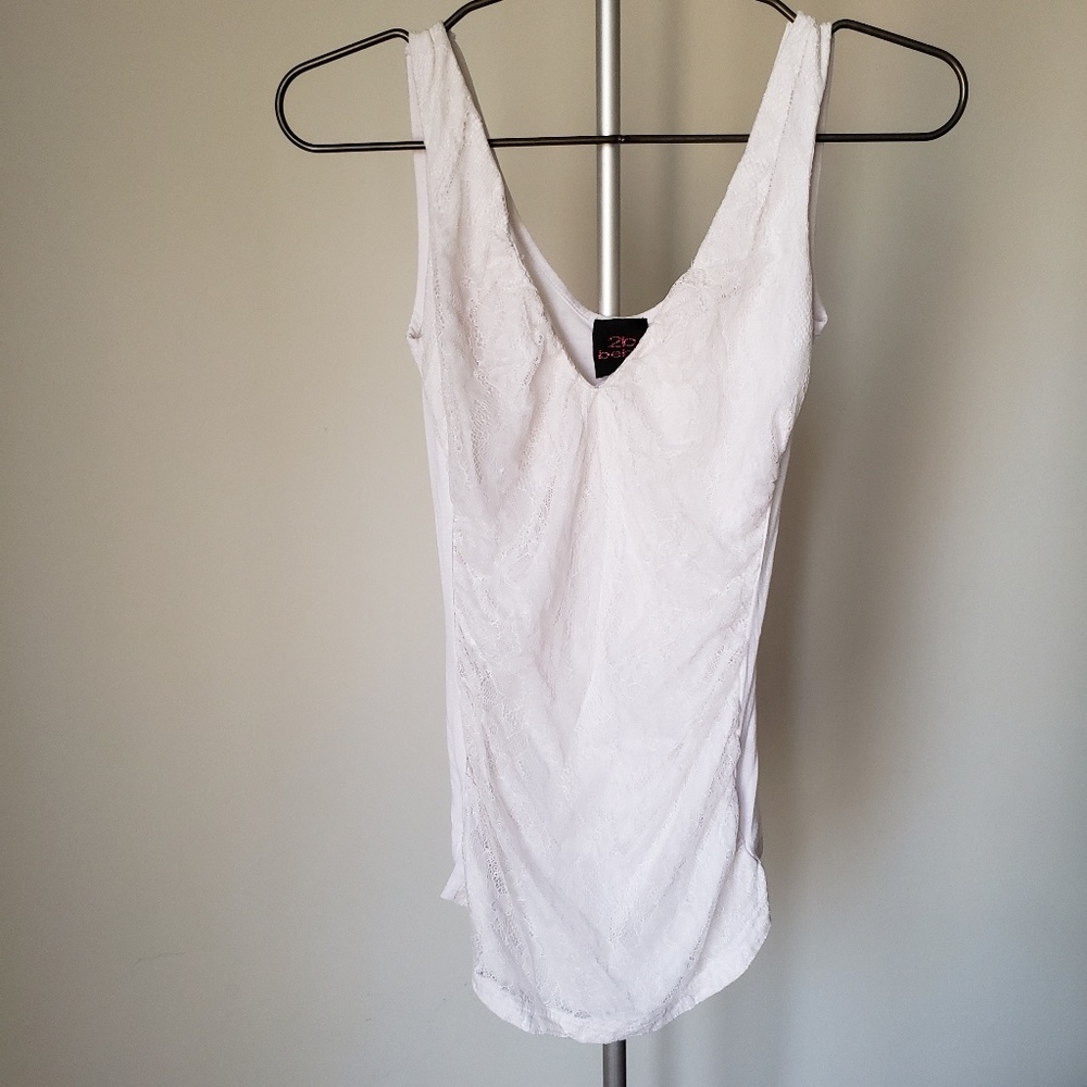 White "lacey" top